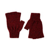 Wool fingerless gloves for Men  | Donegal Wool | Red | The Cashmere Choice