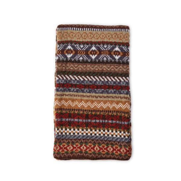 Fairisle Mens Patterned Scarf | Lochinver | Lomond