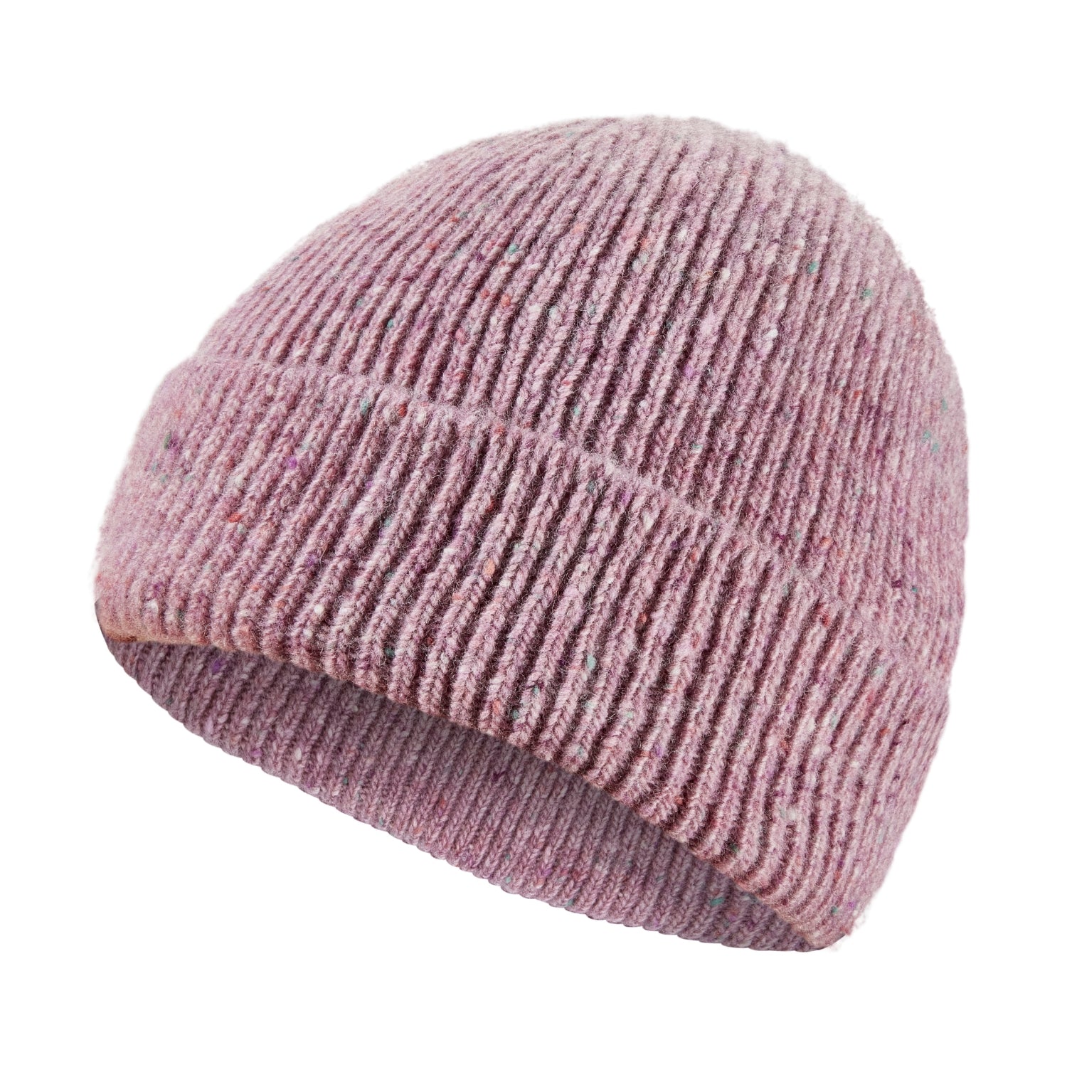 Colourful Chunky Beanie Hat | Unisex Knit hat |  Donegal Wool in Pink | The Cashmere Choice